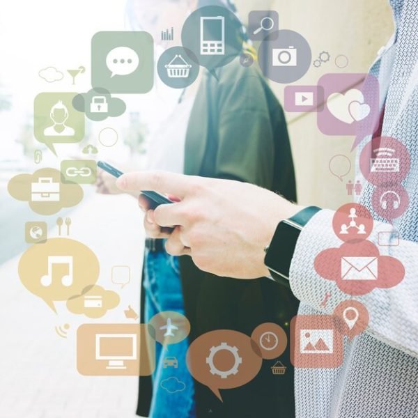 various-applications-forming-circle-front-two-people-using-mobile-phone_23-2147844568